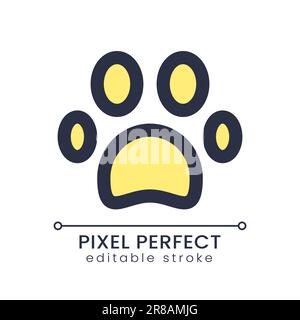 Pet friendly pixel perfect RGB color ui icon Stock Vector
