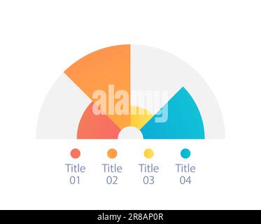 Arc infographic chart design template for dark theme Stock Vector Image ...