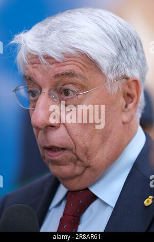 Termoli, Italy. 20th June, 2023. Carlo Giovanardi, former senator and former undersecretary of the Italian government seen during an election rally in support of Francesco Roberti, presidential candidate for the Molise Region. Credit: SOPA Images Limited/Alamy Live News Stock Photo