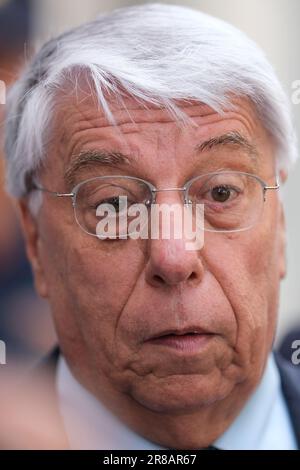 Termoli, Italy. 20th June, 2023. Carlo Giovanardi, former senator and former undersecretary of the Italian government seen during an election rally in support of Francesco Roberti, presidential candidate for the Molise Region. Credit: SOPA Images Limited/Alamy Live News Stock Photo