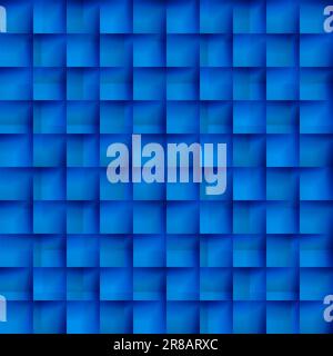 Seamless texture pattern of blue color in the form of cells Stock Vector