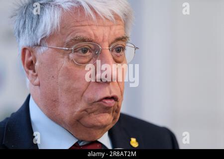 Termoli, Italy. 20th June, 2023. Carlo Giovanardi, former senator and former undersecretary of the Italian government seen during an election rally in support of Francesco Roberti, presidential candidate for the Molise Region. (Photo by Davide Di Lalla/SOPA Images/Sipa USA) Credit: Sipa USA/Alamy Live News Stock Photo