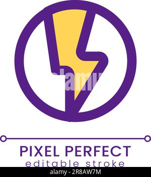 Cryptocurrency coin pixel perfect RGB color ui icon Stock Vector