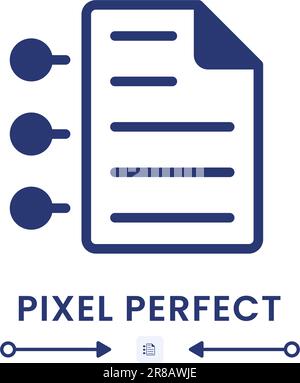 Contract conditions black solid desktop icon Stock Vector