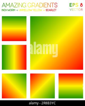 Colorful gradients in scarlet and red color tones. Actual gradient ...
