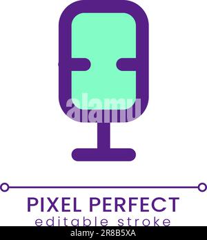 Microphone pixel perfect RGB color ui icon Stock Vector Image & Art - Alamy