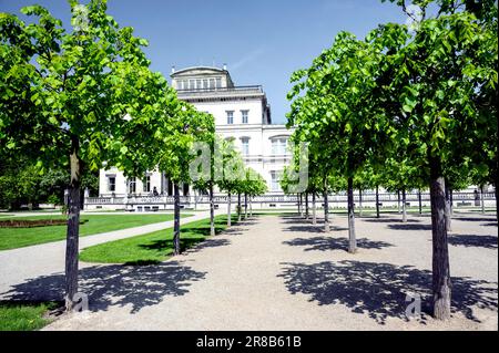 Essen: Villa Huegel (Ruhrgebiet, Nordrhein-Westfalen, Deutschland) Stock Photo