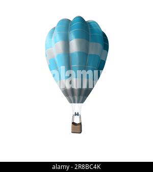 3d rendering of a hot air balloon isolated in a studio background Stock ...