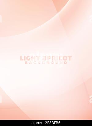 Abstract light apricot minimal background with rounded translucent shapes. Vertical vector graphic pattern Stock Vector