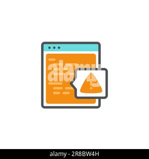 Alert Debugging Error: Identifying and Fixing Errors for Improved Performance Stock Vector