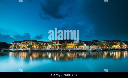 Exploring the Charm of Hoi An through Captivating Pictures Ancient Architecture and Picturesque Landscapes of Vietnam's Hidden Gem Stock Photo