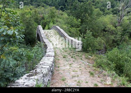 View of Francigena trail in Lunigiana, Italy Stock Photo