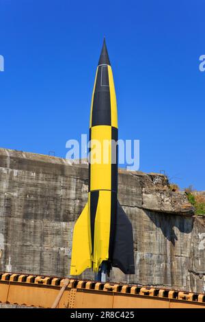 German Second World War V2 rocket at London Bridge train station Stock ...