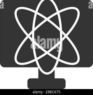 computer logo template. Icon Illustration Brand Identity. Isolated and flat illustration. Vector graphic Stock Vector