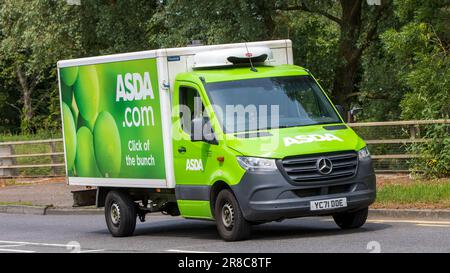 Milton Keynes,UK - June 18th 2023: 2021 MERCEDES-BENZ SPRINTER diesel van delivering for Asda Stock Photo