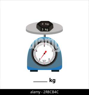 Weight balance scale 3kg weight stone and Watermelon. equal balance ...