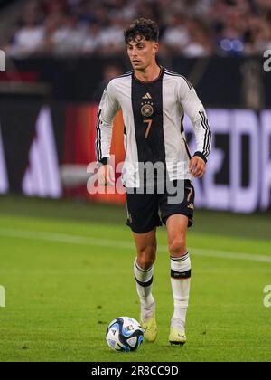 Gelsenkirchen, Germany. 20th June, 2023. GELSENKIRCHEN, GERMANY - JUNE 20: Kai Havertz of Germany runs with the ball during the International Friendly match between Germany and Colombia at the Veltins-Arena on June 20, 2023 in Gelsenkirchen, Germany (Photo by Joris Verwijst/Orange Pictures) Credit: Orange Pics BV/Alamy Live News Stock Photo