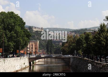 The beauties of the city of Sarajevo and the influences of diffirent cultures are reflected in the architecture of the city. Stock Photo