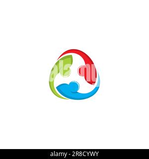 People Icon Symbol. Community Logo Design. Human Icon Stock Vector