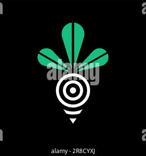 radish geometric symbol. Vegetable sign. Vector illustration Stock Vector