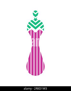 Eggplant geometric symbol. Vegetable sign. Vector illustration Stock Vector
