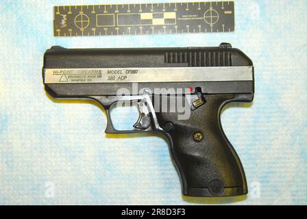 Hi-Point Model CF 380 pistol Stock Photo