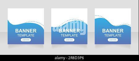 Medical conference web banner design template Stock Vector