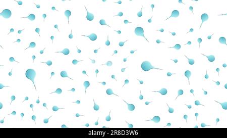 Endless seamless pattern of medical scientific medical items of rubber enemas for bowel cleansing on a white background. Vector illustration. Stock Vector