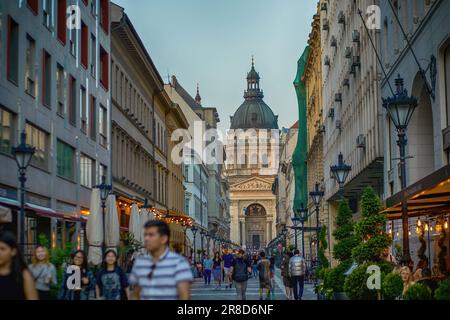 View of Saint Stephen Basilica in Budapest. High quality photo Stock Photo