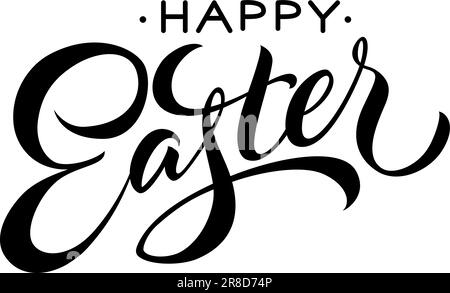 Happy Easter lettering Stock Vector