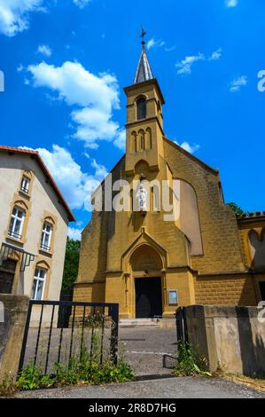 The chapel of the monastery of the Servants of the Heart of Jesus in Scy-Chazelles, France. Stock Photo