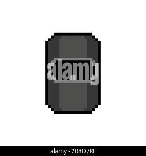 Mask welder pixel art. 8 bit Protection Metal Welding Worker Stock Vector