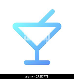 Bar pixel perfect gradient linear ui icon Stock Vector