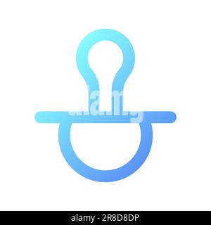 Babysitting pixel perfect gradient linear ui icon Stock Vector