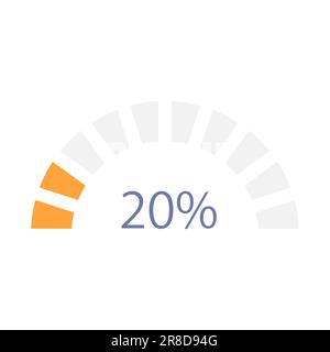 Semi circle infographic chart design template for dark theme Stock ...