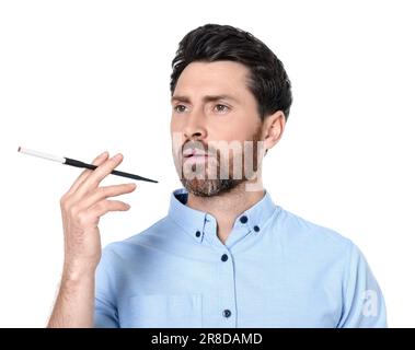 cigarette rings Skull of a Skeleton with Burning Cigarette
