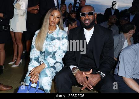 Paris, France. 20/06/2023, Savannah James and her husband Lebron