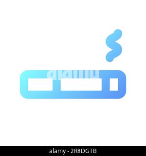 Smoking lounge pixel perfect gradient linear ui icon Stock Vector