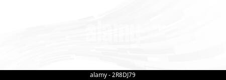 White lines background. Smooth dynamic wallpaper with wave effect. Light geometric design for website, poster, cover. Neutral trendy banner. Vector il Stock Vector