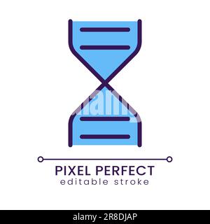 Sandglass pixel perfect RGB color icon Stock Vector