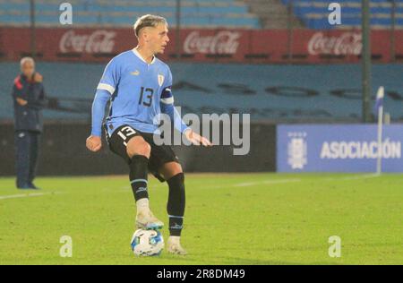 Montevideo, Uruguay. 20th June, 2023. Guillermo Varela of Uruguay, during the match between Uruguay and Cuba for the International Friendly, at Centenario Stadium, in Montevideo, Uruguay on June 20. Photo: Pool Pelaez Burga/DiaEsportivo/DiaEsportivo/Alamy Live News Credit: DiaEsportivo/Alamy Live News Stock Photo