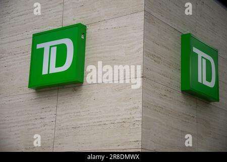 Washington, USA. 20th June, 2023. A general view of a TD Bank branch in Washington, DC, on Tuesday, June 20, 2023. (Graeme Sloan/Sipa USA) Credit: Sipa USA/Alamy Live News Stock Photo