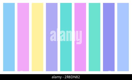 Holographic color palette swatches, 16x9 L vector setup Stock Vector