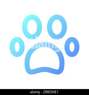 Pet friendly pixel perfect gradient linear ui icon Stock Vector