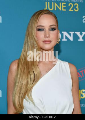 Jennifer Lawrence attends Sony Pictures' 'No Hard Feelings' New York Premiere at AMC Lincoln Square Theater on June 20, 2023 in New York City. Stock Photo