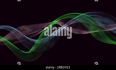 Abstract green blue red beautiful digital modern magical shiny electric energy laser neon texture with lines and waves stripes, background. Stock Vector