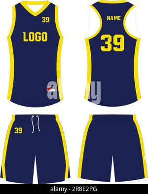 Premium Vector  Basketball uniform shorts template for basketball