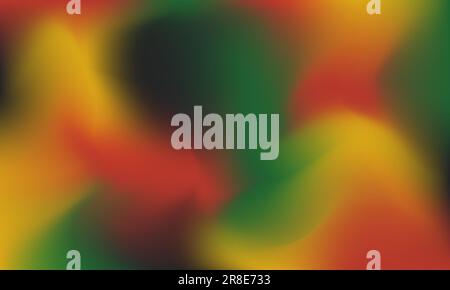 Abstract blurred gradient mesh background vector. Modern smooth design on soft orange, red, green colors blend. Suitable for landing page, wallpaper Stock Vector