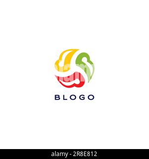 B Logo Symbol Simple & Clean Design Stock Vector