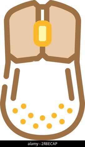 Mouse pad, game controller line icon concept. Mouse pad, game ...